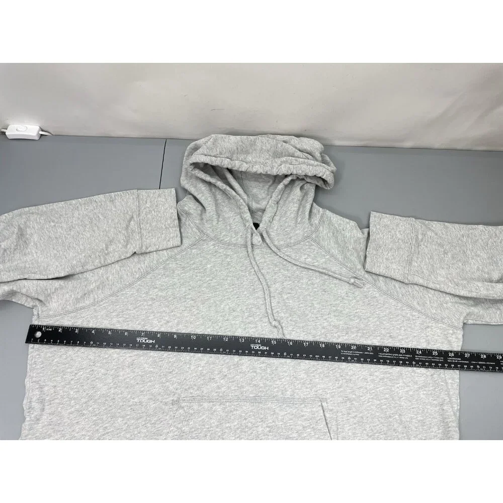 J. Crew Magic Rinse Pullover Hoodie Sweatshirt Oversized Gray Womens XL - Picture 6 of 8